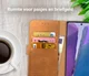 Rosso Element Galaxy Note 20 Hoesje Book Cover Wallet Case Lichtbruin afbeelding 9