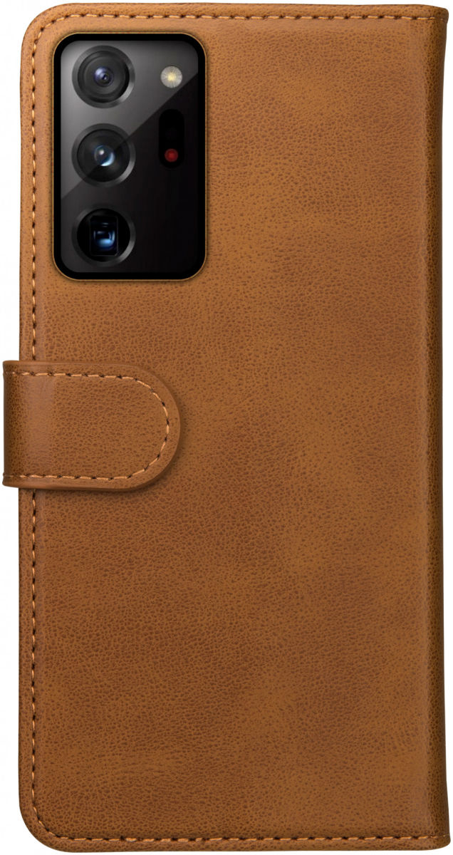 Rosso Element Galaxy Note 20 Ultra Hoesje Book Cover Wallet Lichtbruin afbeelding 2