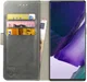 Rosso Element Galaxy Note 20 Ultra Hoesje Book Cover Wallet Case Grijs afbeelding 1