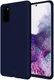 HappyCase Samsung Note 20 Siliconen Back Cover Hoesje Donkerblauw afbeelding 1