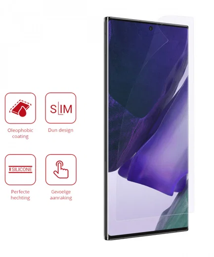 Rosso Samsung Galaxy Note 20 Ultra Clear Screen Protector 2-Pack afbeelding 2