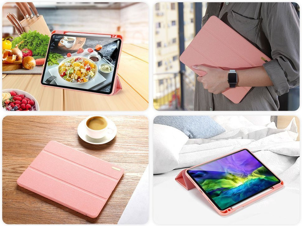 Dux Ducis Domo Apple iPad Pro 11 (2018/2020/2021) Hoes Tri-fold Roze afbeelding 10