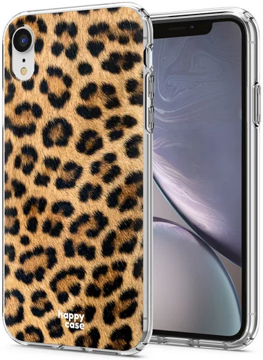 HappyCase Apple iPhone XR Hoesje Flexibel TPU Wilde Panter Print afbeelding 2