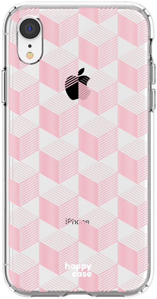 HappyCase Apple iPhone XR Hoesje Flexibel TPU Blokjes Print afbeelding 1