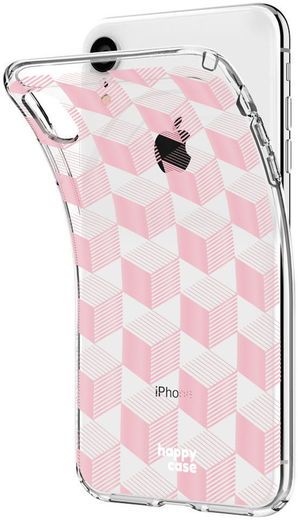 HappyCase Apple iPhone XR Hoesje Flexibel TPU Blokjes Print afbeelding 4