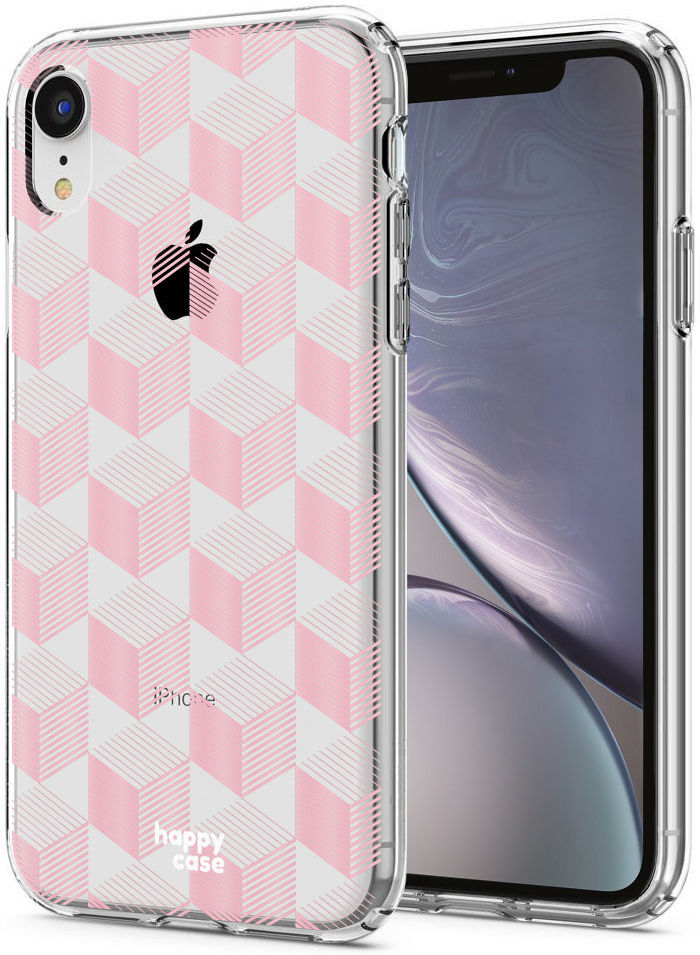 HappyCase Apple iPhone XR Hoesje Flexibel TPU Blokjes Print afbeelding 2