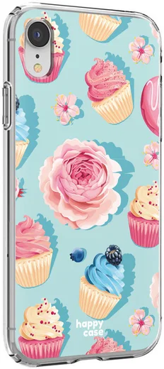 HappyCase Apple iPhone XR Hoesje Flexibel TPU Toetjes Print afbeelding 5
