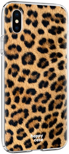 HappyCase Apple iPhone XS Flexibel TPU Hoesje Wilde Panter Print afbeelding 6