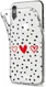 HappyCase Apple iPhone XS Flexibel TPU Hoesje Stip Hartjes Print afbeelding 4