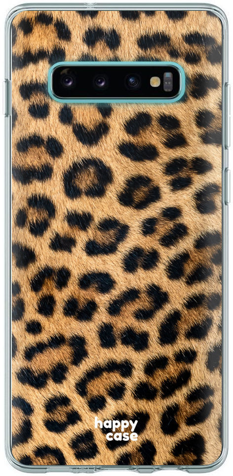 HappyCase Galaxy S10 Flexibel TPU Hoesje Wilde Panter Print afbeelding 1