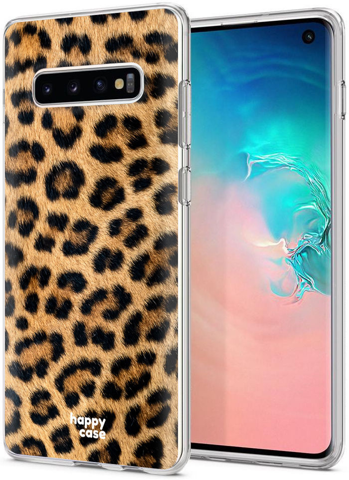 HappyCase Galaxy S10 Flexibel TPU Hoesje Wilde Panter Print afbeelding 2
