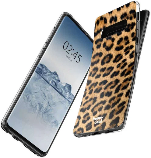 HappyCase Galaxy S10 Flexibel TPU Hoesje Wilde Panter Print afbeelding 6