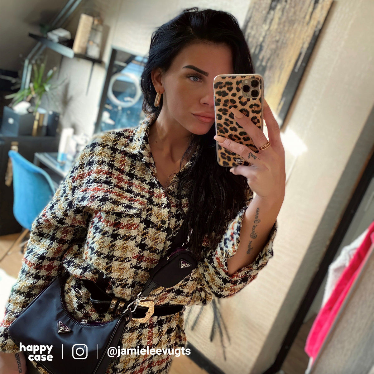 HappyCase Galaxy S10 Flexibel TPU Hoesje Wilde Panter Print afbeelding 5
