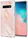 HappyCase Galaxy S10 Flexibel TPU Hoesje Pink Marmer Print afbeelding 2