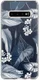 HappyCase Galaxy S10 Plus Flexibel TPU Hoesje Blue Leaves Print afbeelding 1