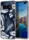 HappyCase Galaxy S10 Plus Flexibel TPU Hoesje Blue Leaves Print afbeelding 5