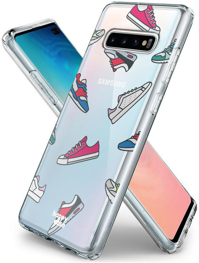 HappyCase Galaxy S10 Plus Flexibel TPU Hoesje Sneaker Print afbeelding 4