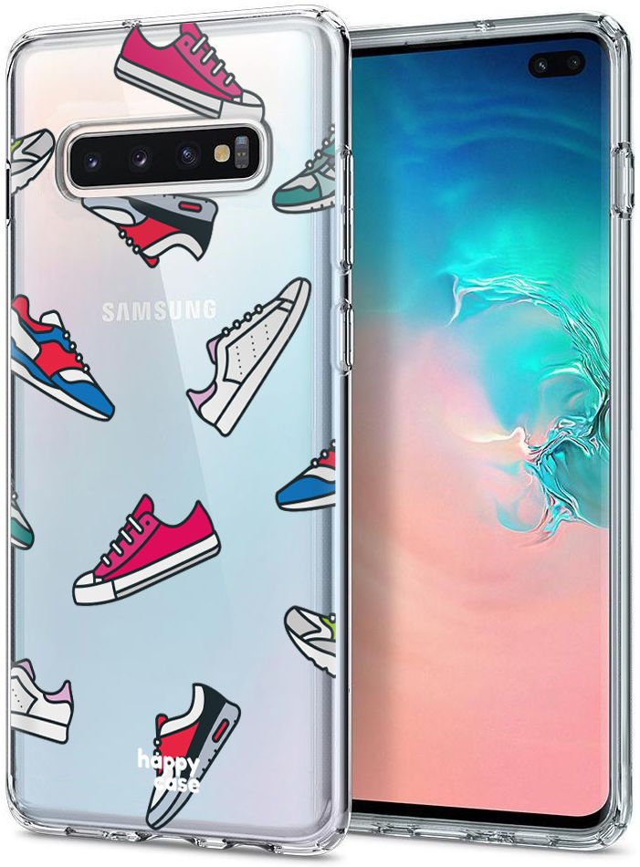 HappyCase Galaxy S10 Plus Flexibel TPU Hoesje Sneaker Print afbeelding 2