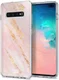 HappyCase Galaxy S10 Plus Flexibel TPU Hoesje Pink Marmer Print afbeelding 2