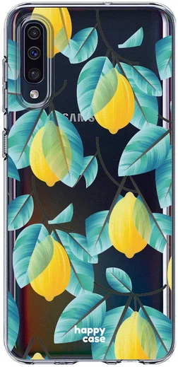 HappyCase Samsung Galaxy A50 Hoesje Flexibel TPU Citroen Print afbeelding 1