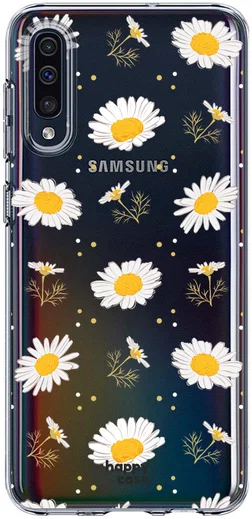 HappyCase Samsung Galaxy A50 Hoesje Flexibel TPU Bloemen Print afbeelding 1
