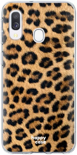 HappyCase Samsung Galaxy A40 Flexibel TPU Hoesje Wilde Panter Print afbeelding 1