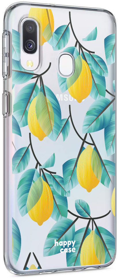 HappyCase Samsung Galaxy A40 Flexibel TPU Hoesje Citroen Print afbeelding 5