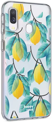HappyCase Samsung Galaxy A40 Flexibel TPU Hoesje Citroen Print afbeelding 5