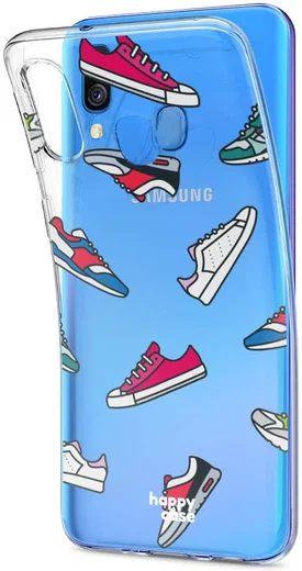 HappyCase Samsung Galaxy A40 Flexibel TPU Hoesje Sneaker Print afbeelding 4