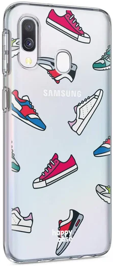 HappyCase Samsung Galaxy A40 Flexibel TPU Hoesje Sneaker Print afbeelding 5