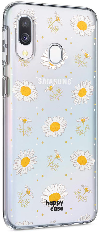 HappyCase Samsung Galaxy A40 Flexibel TPU Hoesje Bloemen Print afbeelding 7