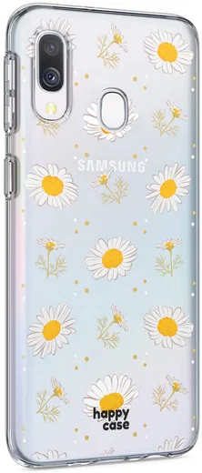 HappyCase Samsung Galaxy A40 Flexibel TPU Hoesje Bloemen Print afbeelding 7