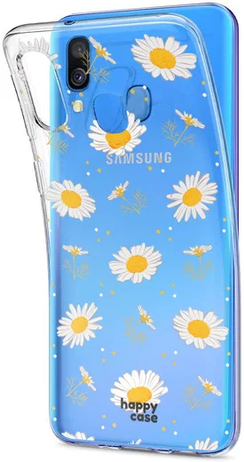 HappyCase Samsung Galaxy A40 Flexibel TPU Hoesje Bloemen Print afbeelding 6