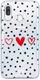 HappyCase Samsung Galaxy A40 Flexibel TPU Hoesje Stip Hartjes Print afbeelding 1