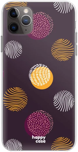 HappyCase iPhone 11 Pro Max Hoesje Flexibel TPU Cirkels Print afbeelding 5
