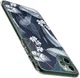 HappyCase iPhone 11 Pro Hoesje Flexibel TPU Blue Leaves Print afbeelding 4