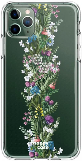 HappyCase iPhone 11 Pro Hoesje Flexibel TPU Floral Print afbeelding 1