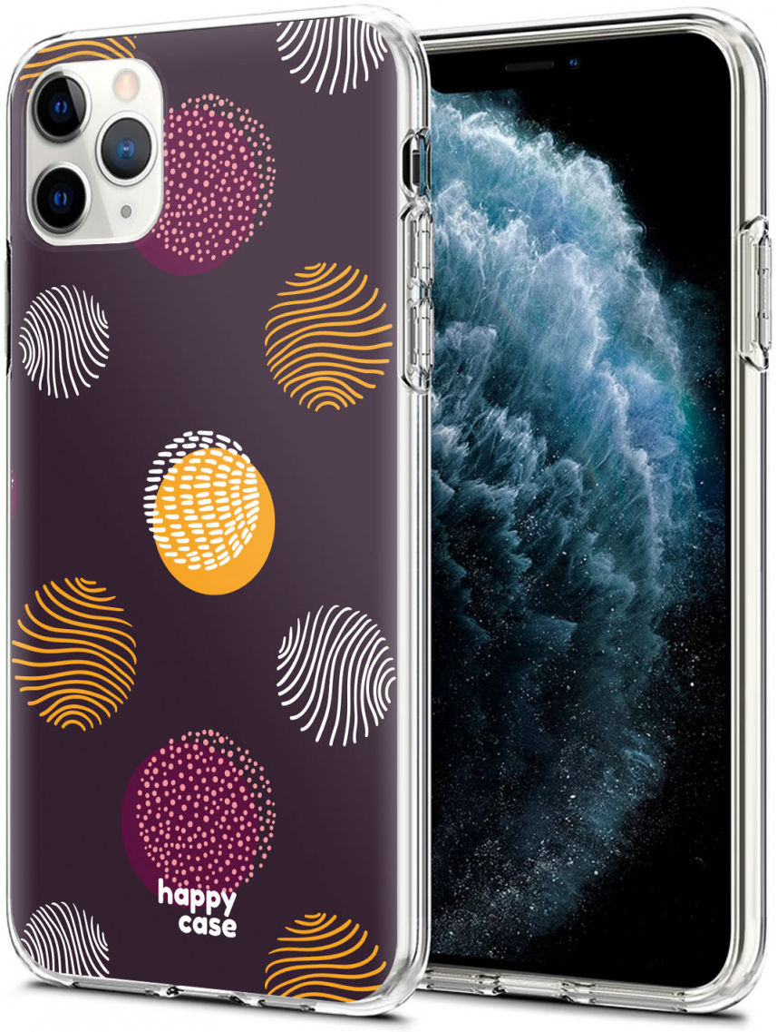 HappyCase iPhone 11 Pro Hoesje Flexibel TPU Cirkels Print afbeelding 2