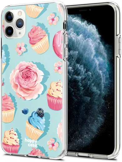 HappyCase iPhone 11 Pro Hoesje Flexibel TPU Toetjes Print afbeelding 2