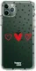 HappyCase iPhone 11 Pro Hoesje Flexibel TPU Stip Hartjes Print afbeelding 1