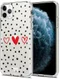 HappyCase iPhone 11 Pro Hoesje Flexibel TPU Stip Hartjes Print afbeelding 2