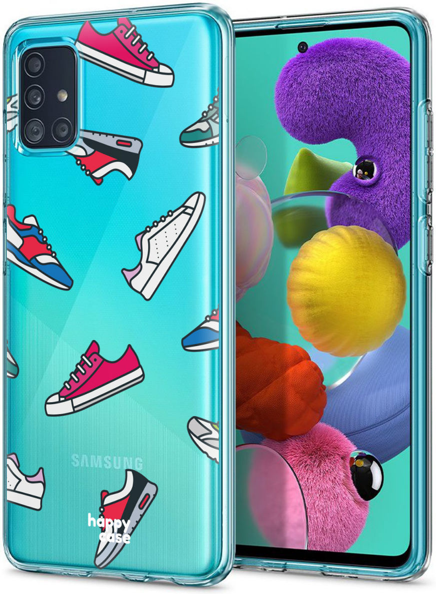 HappyCase Samsung Galaxy A71 Hoesje Flexibel TPU Sneaker Print afbeelding 5
