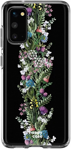 HappyCase Samsung Galaxy S20 Hoesje Flexibel TPU Floral Print afbeelding 1