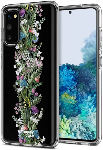 HappyCase Samsung Galaxy S20 Hoesje Flexibel TPU Floral Print afbeelding 2