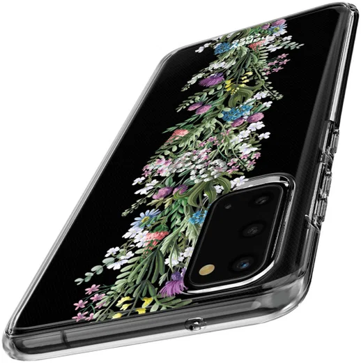 HappyCase Samsung Galaxy S20 Hoesje Flexibel TPU Floral Print afbeelding 3