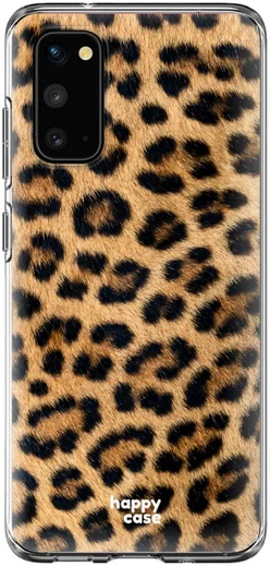HappyCase Samsung Galaxy S20 Hoesje Flexibel TPU Wilde Panter Print afbeelding 1