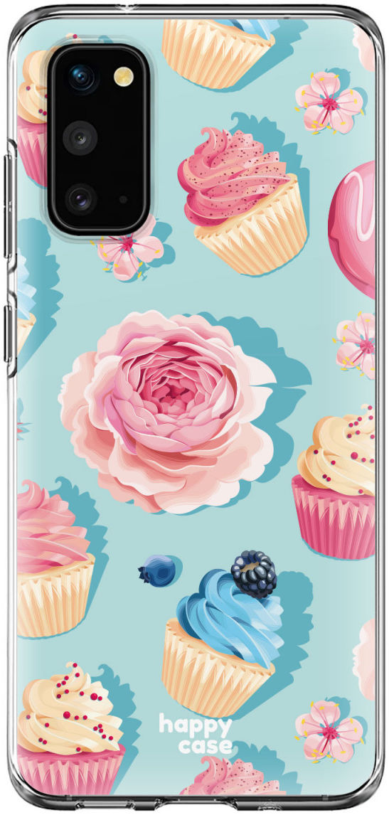 HappyCase Samsung Galaxy S20 Hoesje Flexibel TPU Toetjes Print afbeelding 1