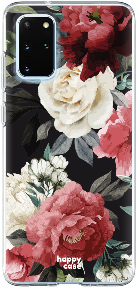 HappyCase Samsung S20 Plus Hoesje Flexibel TPU Rozen Print afbeelding 1