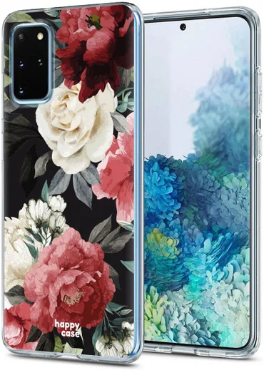 HappyCase Samsung S20 Plus Hoesje Flexibel TPU Rozen Print afbeelding 2