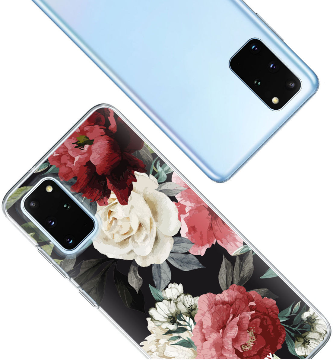 HappyCase Samsung S20 Plus Hoesje Flexibel TPU Rozen Print afbeelding 6